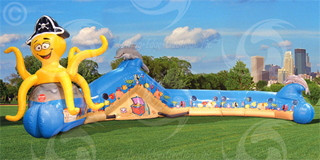 Children's Obstacle Course with Slide