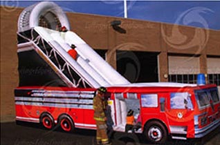 Fire Engine Slide (15' x 35' x 18')